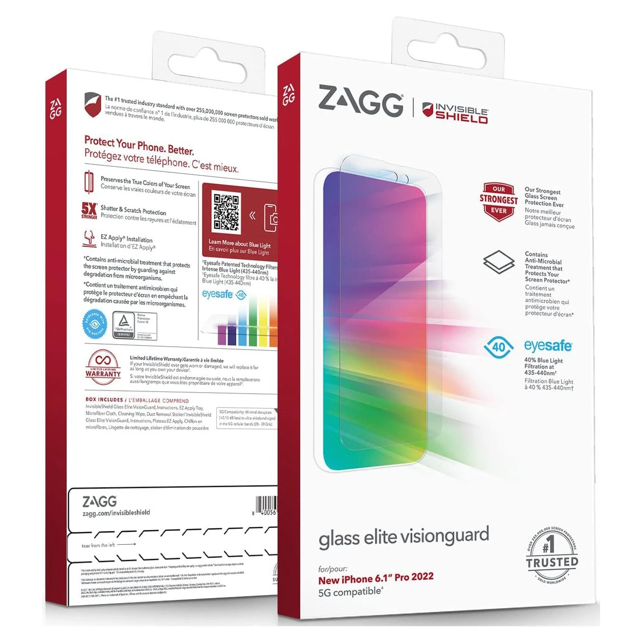 ZAGG Invisible Shield Glass Elite VisionGuard Screen Protector For Apple IPhone 14 Pro - Image 3