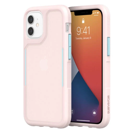 Griffin Survivor Endurance Tough Rear Case For Apple IPhone 12 Mini - Cloud Pink