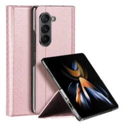 Dux Ducis Bril Leather Case Cover For Samsung Galaxy Z Fold5 5G - Pink