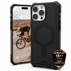 Urban Armor Gear (UAG) Essential Armor MagSafe Tough Case For IPhone 16 Pro - Black
