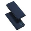 DUX DUCIS Skin Pro Faux Leather Wallet Flip Case For Motorola Moto E32 - Blue