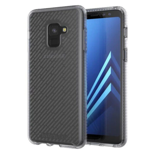 Tech21 Evo Shell Tough Rear Case Cover For Samsung Galaxy A8 2018 - Frosted Clear