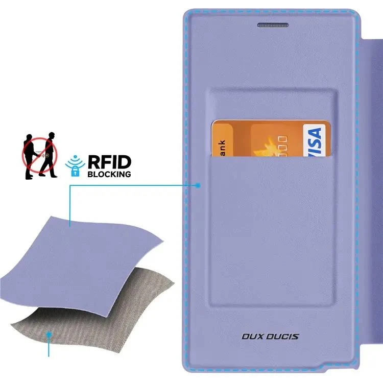 DUX DUCIS Skin X Pro Tough Rugged Flip Wallet Case For Samsung Galaxy S24 Ultra - Purple - Image 4