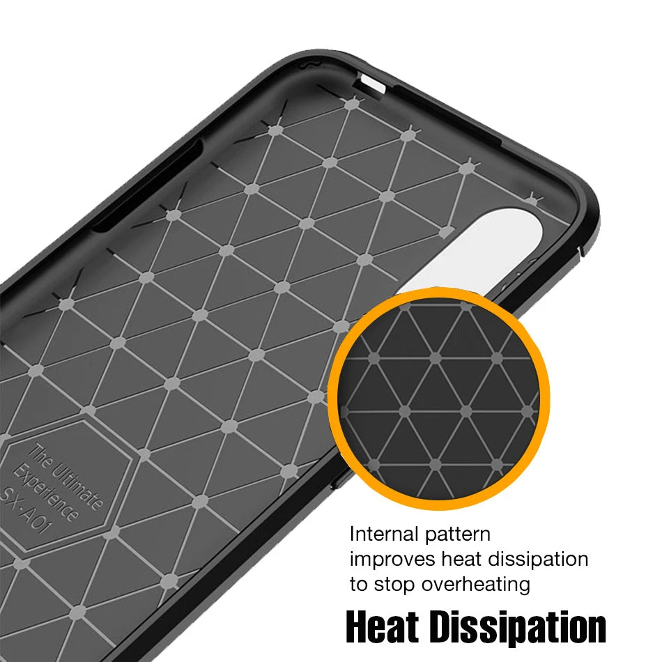 Flexi Carbon Rear Case For Samsung Galaxy A51 - Black - Image 6
