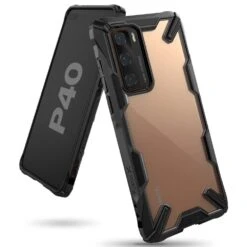 Ringke Fusion X Tough Rugged Rear Case Cover For Huawei P40 - Black
