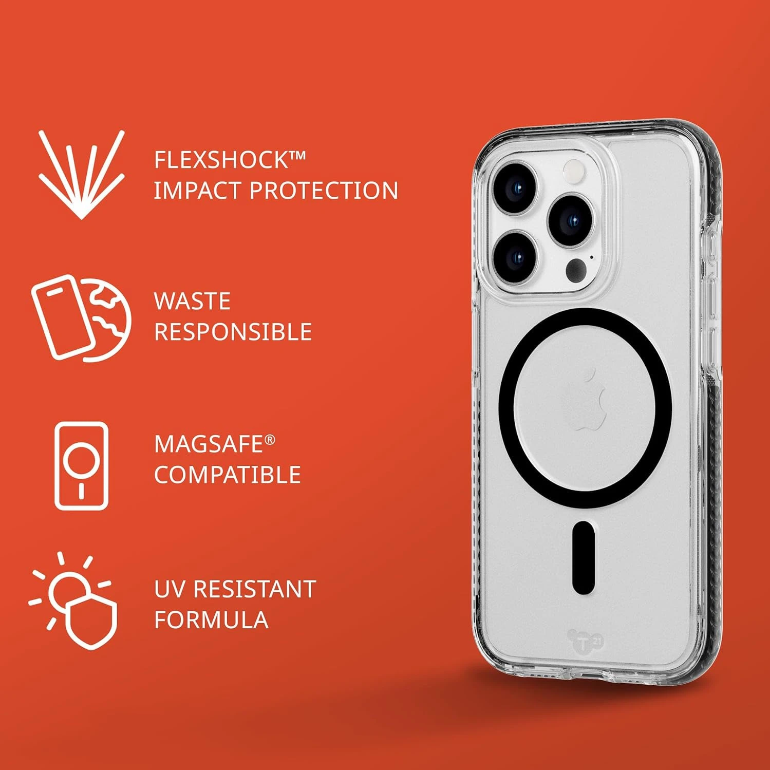 Tech21 EvoCrystal Magsafe Case For Apple IPhone 15 Pro Max - Graphite Black - Image 5