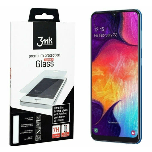 3mk Flexible Glass Hybrid Film Screen Protector For Samsung Galaxy A50 Clear
