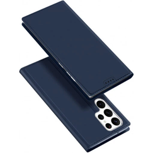DUX DUCIS Skin Pro Faux Leather Wallet Flip Case For Samsung Galaxy S23 Ultra - Blue