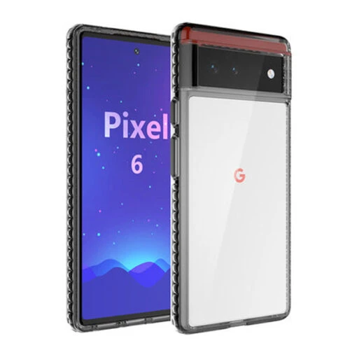 Armoured™ Shock Tough Rugged Case For Google Pixel 6 - Tinted / Black Buttons