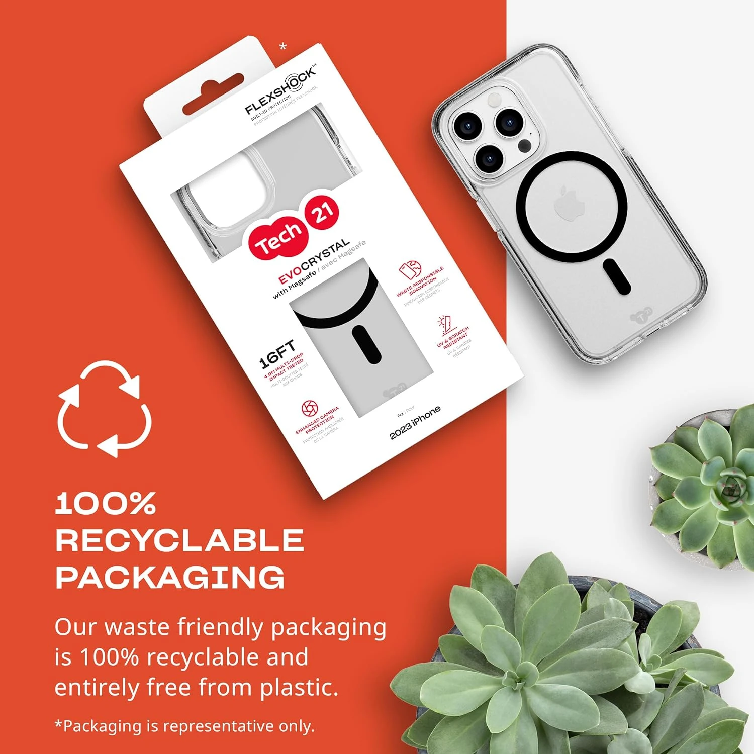 Tech21 EvoCrystal Magsafe Case For Apple IPhone 15 Pro Max - Graphite Black - Image 9