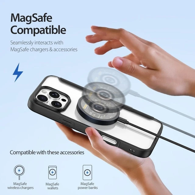 DUX DUCIS Skin X Pro MagSafe Flip Wallet Case For Apple IPhone 16 Pro Max - Black - Image 8