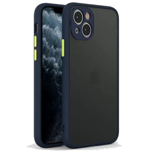 Armoured™ Camera Shield Lite Case Cover For IPhone 14 & 13 - Blue / Yellow
