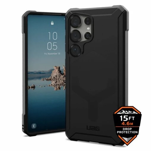 Urban Armor Gear (UAG) Essential Armor MagSafe Tough Case For Samsung Galaxy S25 Ultra - Black