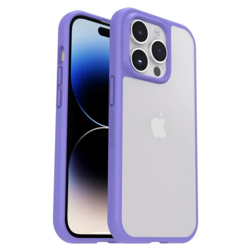 Otterbox React Tough Clear Rear Case For IPhone 14 Pro Max - Clear/Purple