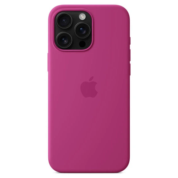 Official Apple Silicone Magsafe Rear Case Cover For IPhone 16 Pro Max - Fuschia - Image 3