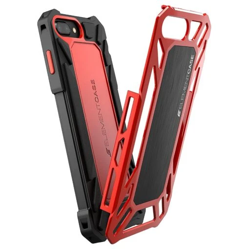 Element Case ROLL CAGE Tough Rugged Cover For Apple IPhone 7 Plus & 8 Plus - Red