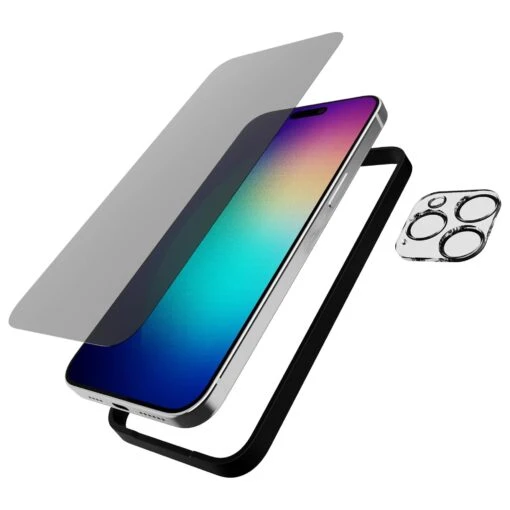 Tech21 Impact Glass / Camera Protection Bundle For IPhone 15 Pro Max - Privacy Screen Protector