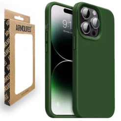Armoured™ Liquid Silicone Slim Case For Apple IPhone 14 Pro Max - Forest Green