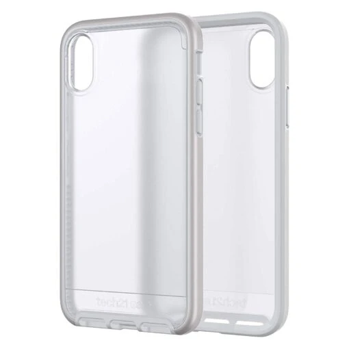 Tech21 Evo Elite Tough Rugged Rear Case Cover For IPhone X & XS - Silver