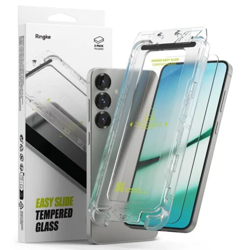 Ringke 2 Pack Easy Slide Glass Tempered Screen Protector For Samsung Galaxy S25