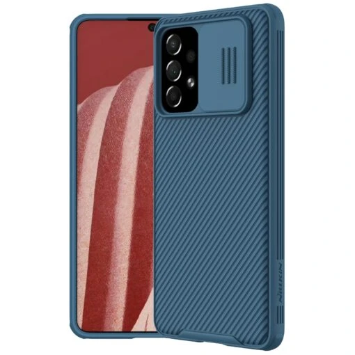 Nillkin CamShield Pro Lens Protector Case Cover For Samsung Galaxy A73 5G - Blue