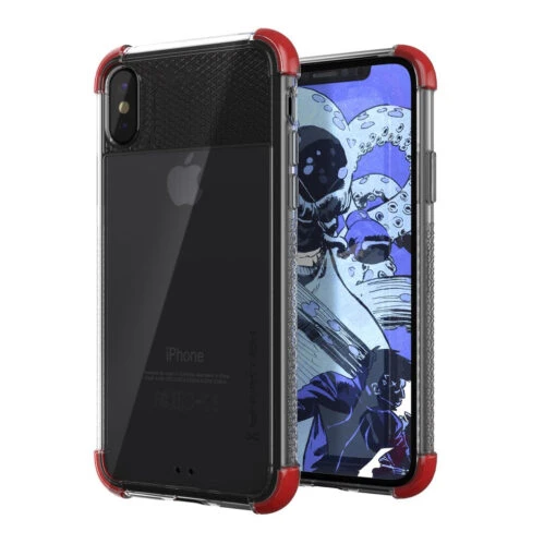 Ghostek Covert 2 Clear Protective Rear Case Cover For Apple IPhone X / Xs - Red