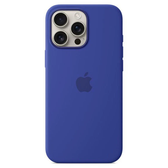 Official Apple Silicone Magsafe Rear Case Cover For IPhone 16 Pro Max Ultramarine - Image 4