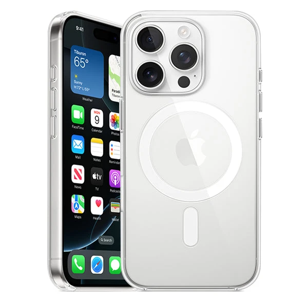 Official Apple Silicone Magsafe Rear Case Cover For IPhone 16 Pro - Clear