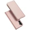 DUX DUCIS Skin Pro Faux Leather Wallet Flip Case For Samsung Galaxy S24 - Rose Gold