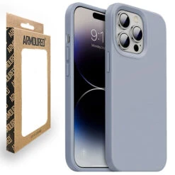 Armoured™ Liquid Silicone Slim Case Cover For Apple IPhone 14 Pro - Light Blue