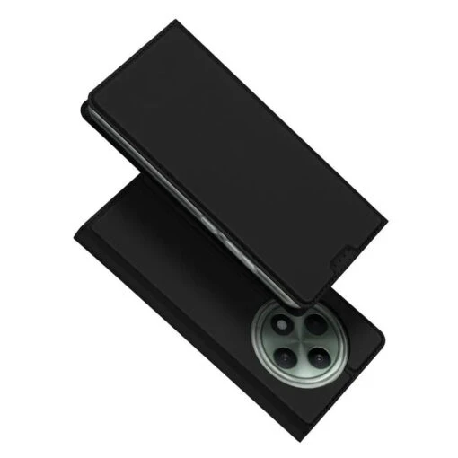 DUX DUCIS Skin Pro Faux Leather Wallet Flip Case For OPPO Reno12 F 4G / 5G - Black