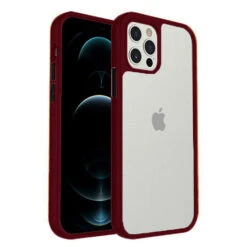 Armoured™ Shield Tough Case For Apple IPhone 14 Pro - Red (Black Buttons)