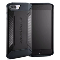 Element Case CFX Carbon Fibre Tough Rugged For Apple IPhone 8 Plus & 7 Plus, Black