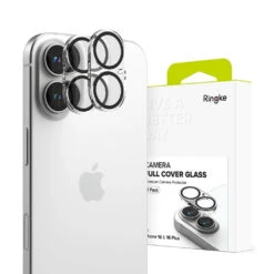 Ringke 2-Pack Camera Full Cover Glass Protector For IPhone 16 / 16 Plus - Clear