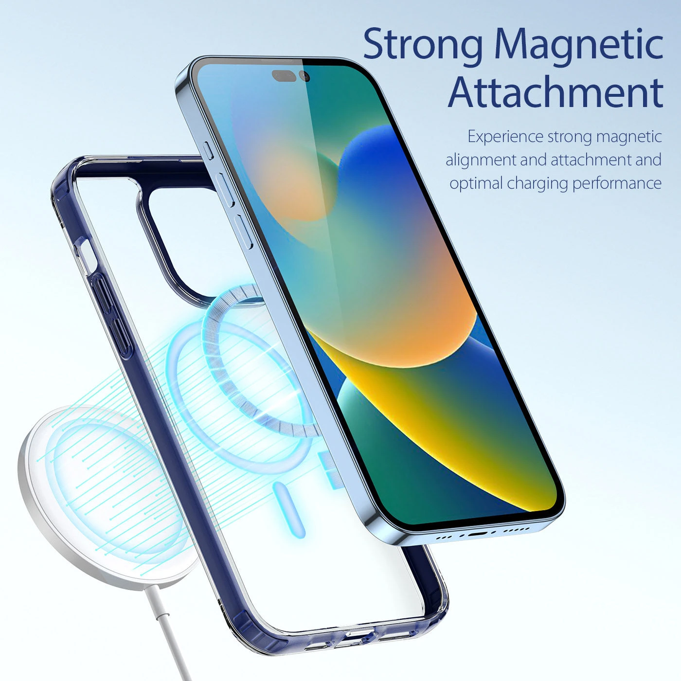 DUX DUCIS Clin2 Clear Tough With MagSafe Case For Apple IPhone 14 Pro - Blue - Image 6