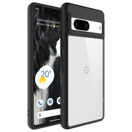 Armoured™ Shield Tough Matte Frosted Rear Case Cover For Google Pixel 7 - Black