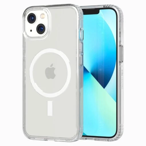 Tech21 EvoClear MagSafe Tough Rear Case Cover For Apple IPhone 13 - Transparent