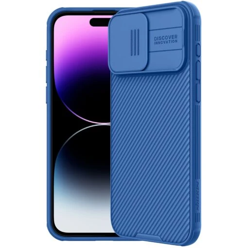 Nillkin CamShield Pro Lens Protector Case Cover For Apple IPhone 15 Pro - Blue