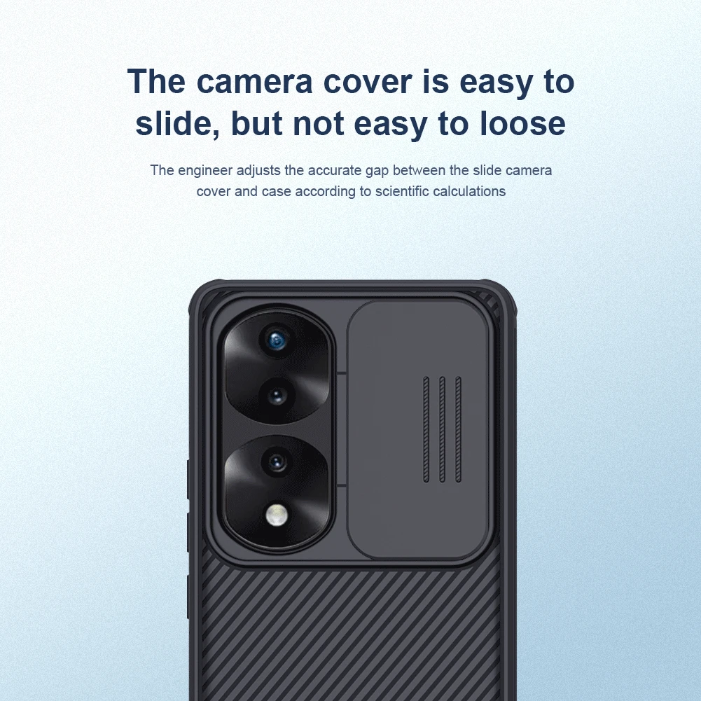 Nillkin CamShield Pro Lens Protector Case Cover For Huawei Honor 70 Pro - Black - Image 4