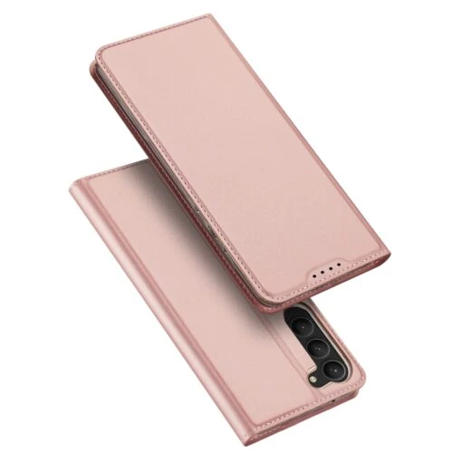 DUX DUCIS Skin Pro Faux Leather Wallet Flip Case For Samsung Galaxy S23+ (Plus) - Rose Gold
