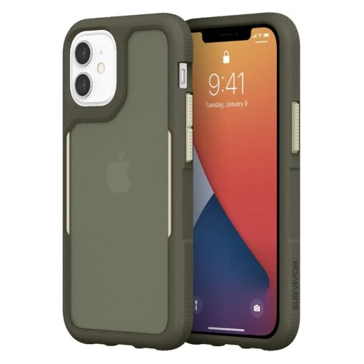 Griffin Survivor Endurance Tough Rear Case For Apple IPhone 12 Mini - Olive Green