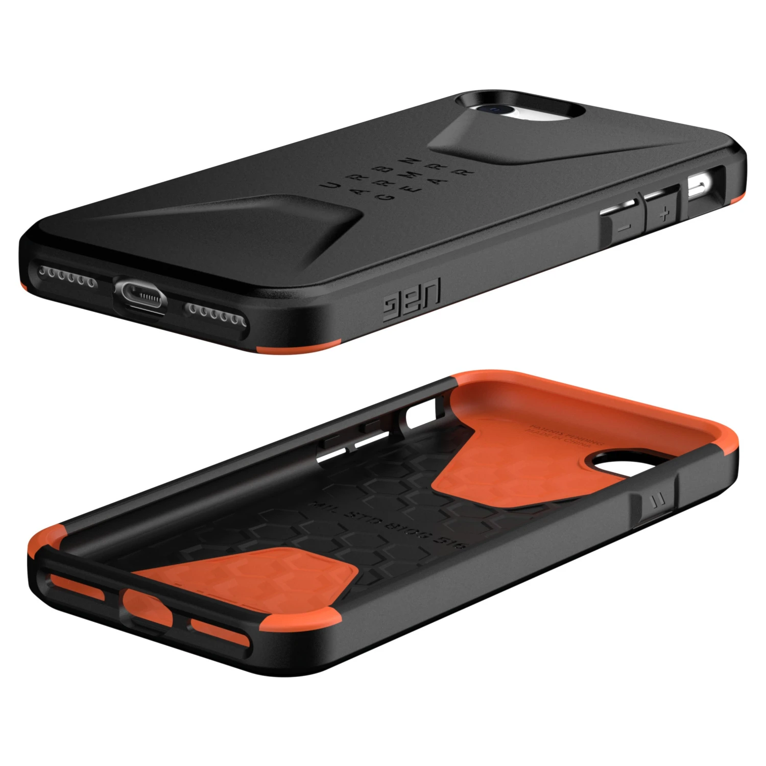Urban Armor Gear (UAG) Civilian Tough Case For Apple IPhone SE 2022, 2020, 8 & 7 - Black - Image 2