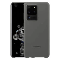 Official Samsung Silicone Rear Case Cover For Samsung Galaxy S20 Ultra 5G - Grey