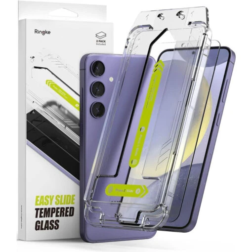 Ringke 2 Pack Easy Slide Glass Tempered Screen Protector For Samsung Galaxy S24