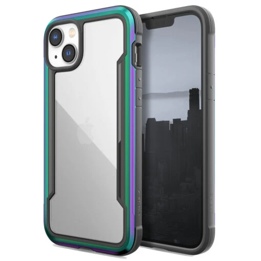 Raptic Shield Tough Rugged Rear Case Cover For Apple IPhone 14 Plus - Iridescent