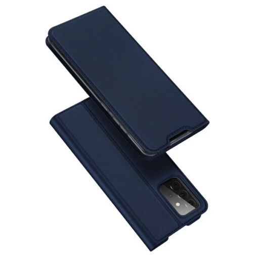 DUX DUCIS Skin Pro Faux Leather Wallet Flip Case For Samsung Galaxy A72 / A72 5G - Blue