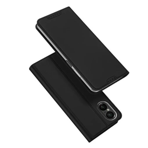 DUX DUCIS Skin Pro Faux Leather Wallet Flip Case For Sony Xperia 10 VI - Black