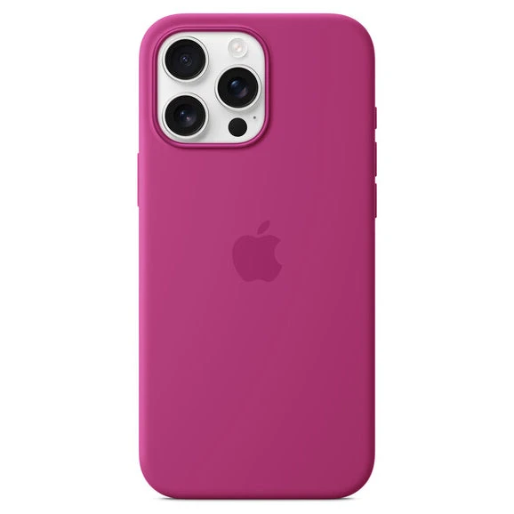 Official Apple Silicone Magsafe Rear Case Cover For IPhone 16 Pro Max - Fuschia - Image 2