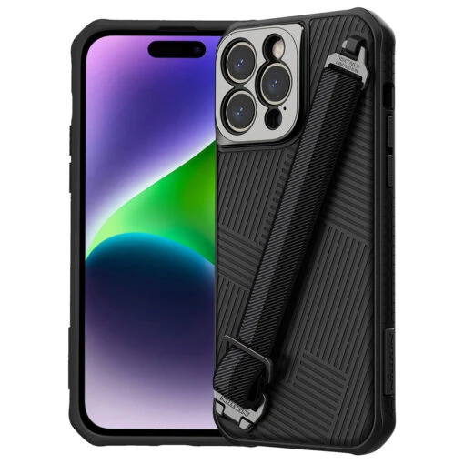 Nillkin Strap Case Camera Protector Cover For Apple IPhone 14 Pro Max - Black