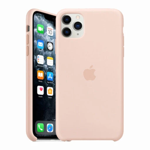 Official Apple Silicone Rear Case Cover For IPhone 11 Pro Max - Pink Sand